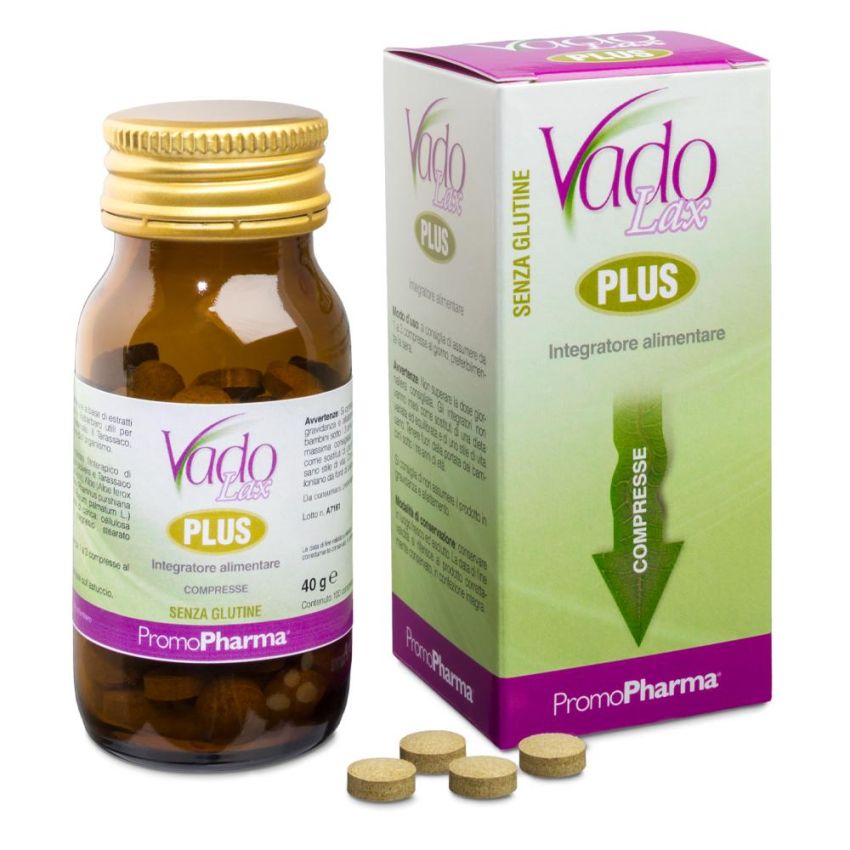 Vado Lax Plus - Integratore Lassativo Naturale, 100 Compresse