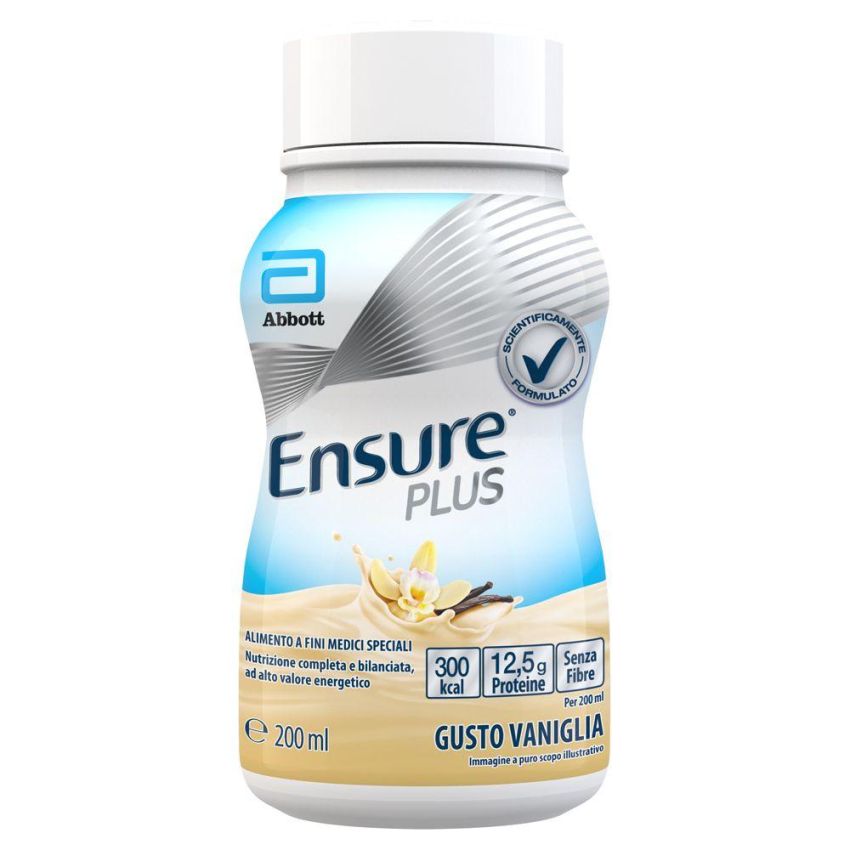 Ensure Plus Vaniglia - Pacco da 4 Bottiglie da 200ml