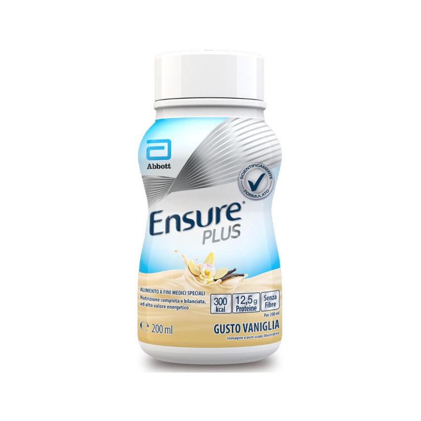 Ensure Plus Vaniglia - Pacco da 4 Bottiglie da 200ml