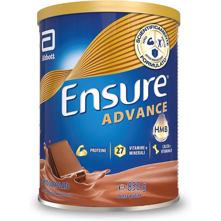 Ensure Advance - Integratore Alimentare Proteico al Cioccolato, 850g