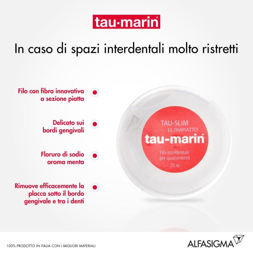 Filo Interdentale Slim Taumarin da 25mt