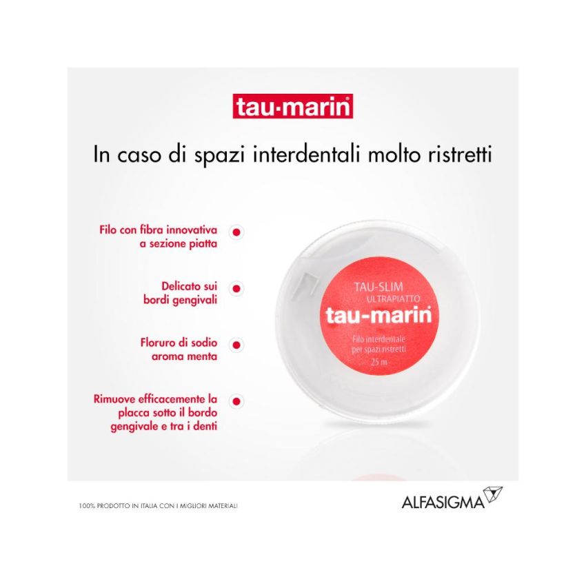 Filo Interdentale Slim Taumarin da 25mt