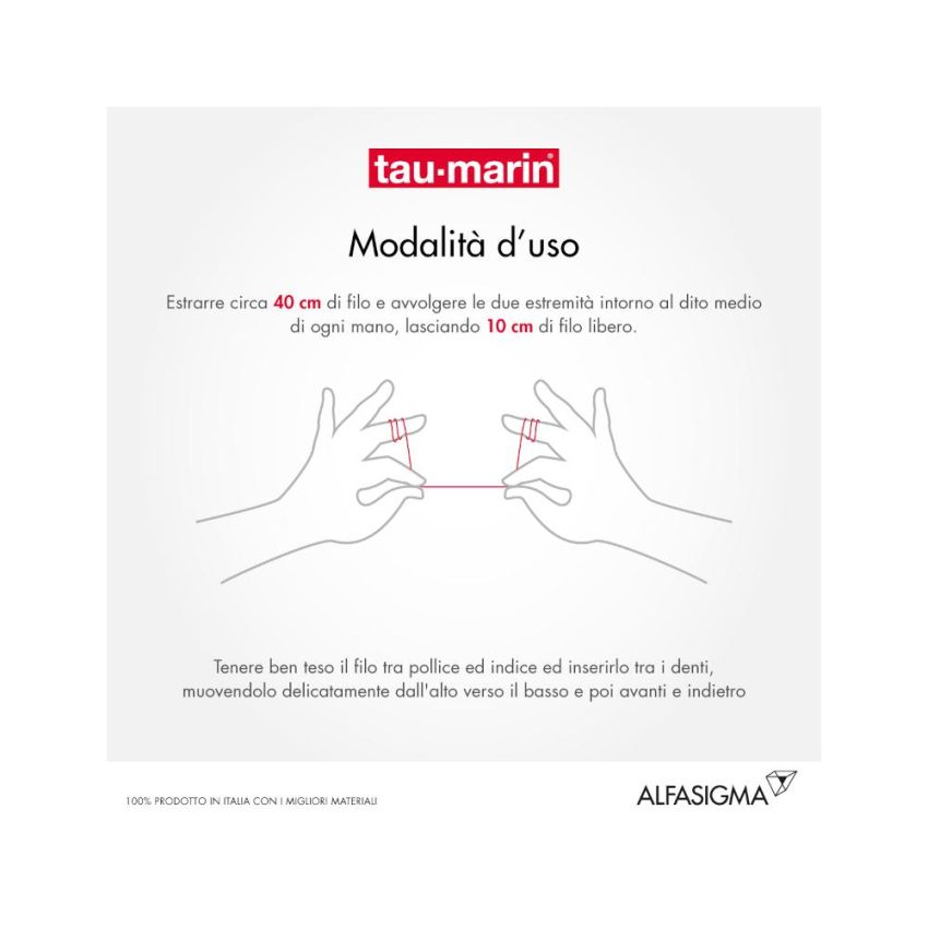 Filo Interdentale Slim Taumarin da 25mt