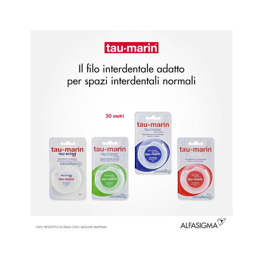 Taumarin Filo Interdentale Non Cerato di Qualità Classica