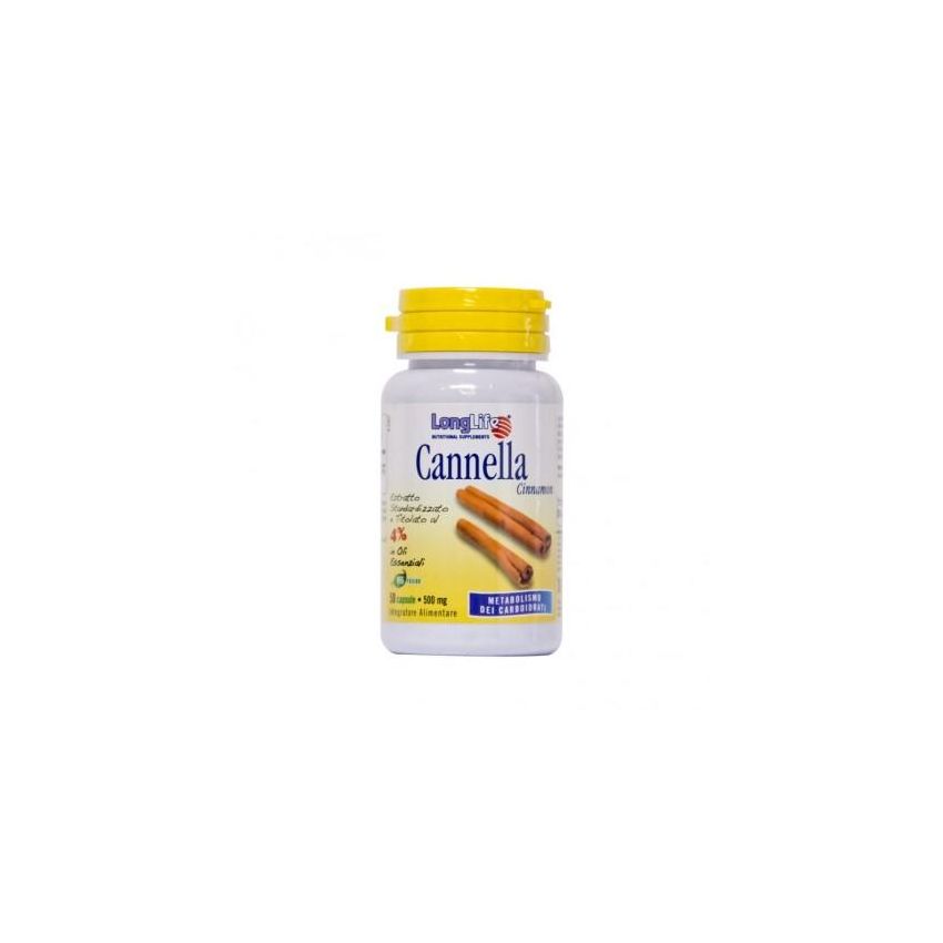 Longlife Cannella Alta Potenza 500mg - 60 Capsule
