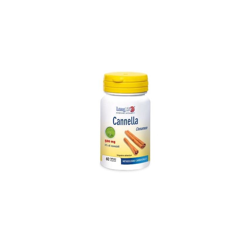 Longlife Cannella Alta Potenza 500mg - 60 Capsule
