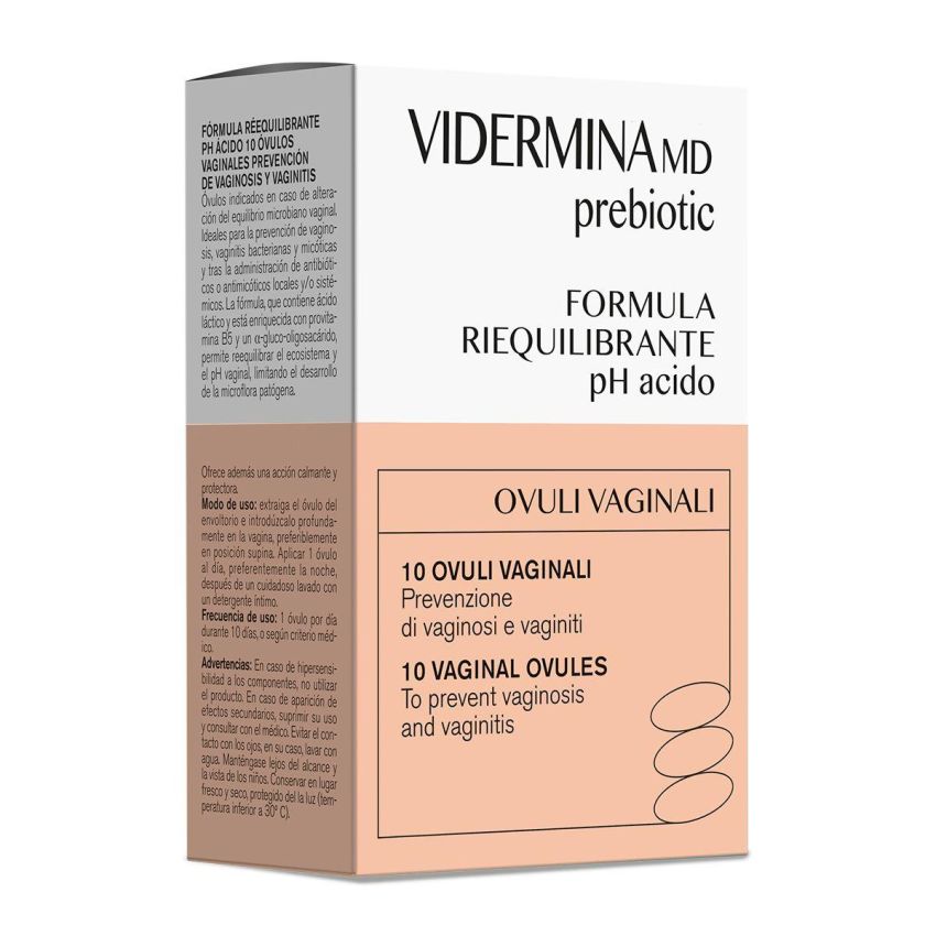 Vidermina Prebiotic Ovuli - Confezione da 10 Pezzi
