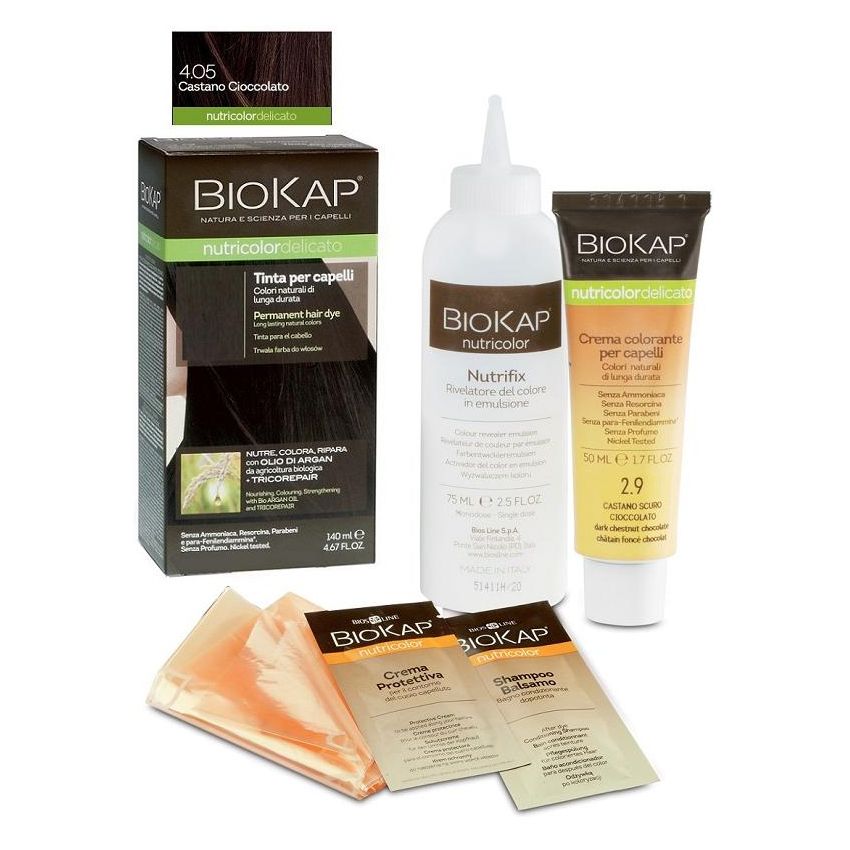 Biokap Nutricolor Delicato - Tinta per Capelli 4.05 Castano Cioccolato 140ml