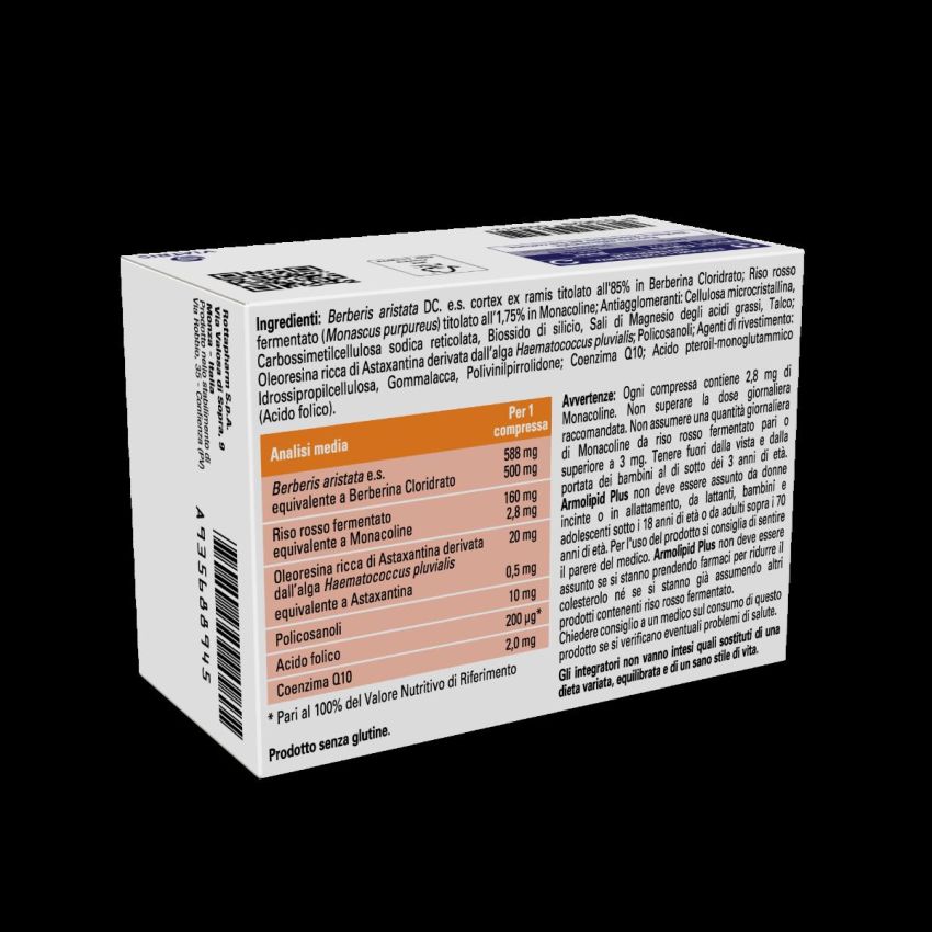 Armolipid Plus - Integratore per il Controllo del Colesterolo, 60 Compresse