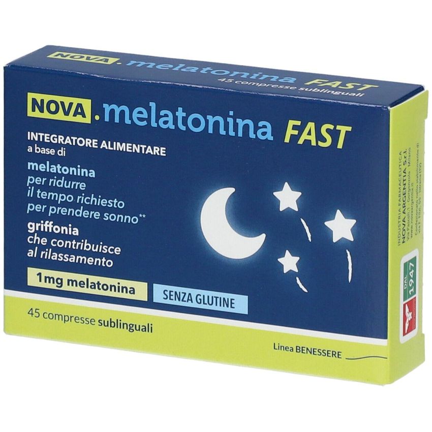 Nova Melatonina Veloce - 45 Compresse per il Sonno Naturale