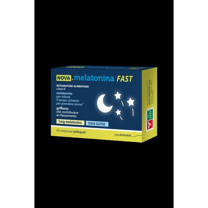 Nova Melatonina Veloce - 45 Compresse per il Sonno Naturale