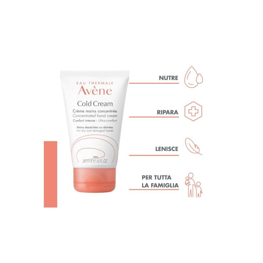 Avene Eau Thermale Crema Mani Concentrata Cold Cream - 50ml