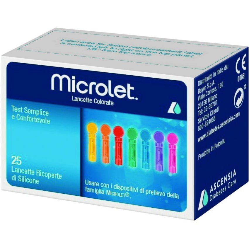 Bayer Microlet - Confezione da 25 Lancette Sterilizzate