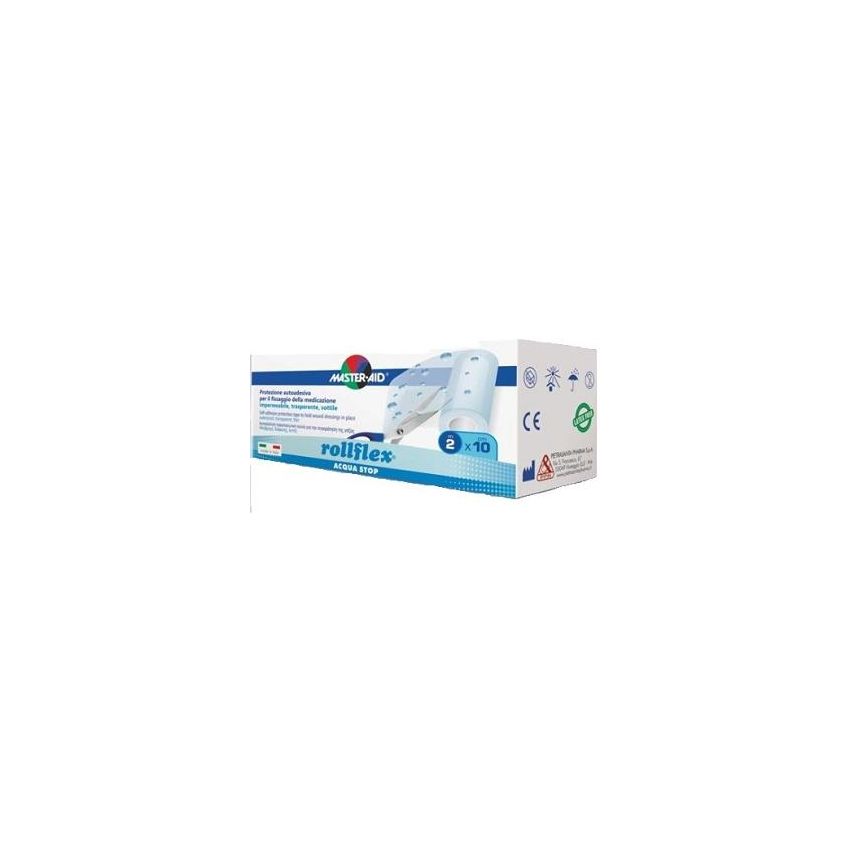 Master Aid Rollflex Impermeabile Acqua Stop - Striscia adesiva 10mx10cm