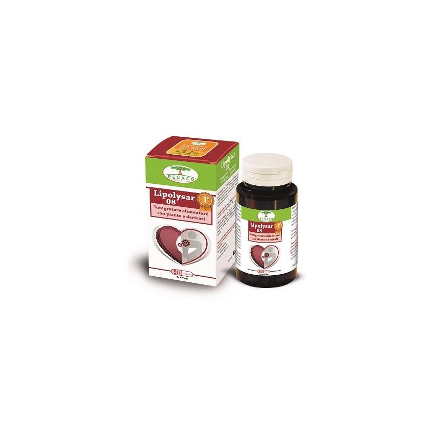 Lipolysar Monascus - Integratore Alimentare con 80 Capsule