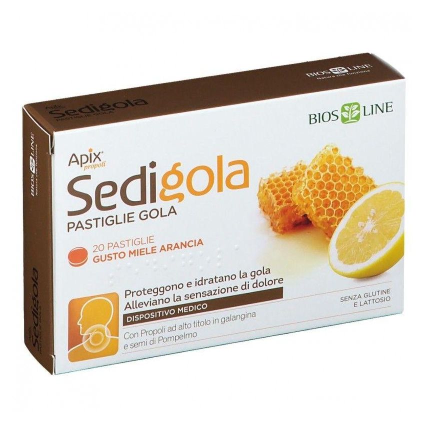 Apix Propoli Sedigola - Pastiglie per la Gola al Miele e Arancia