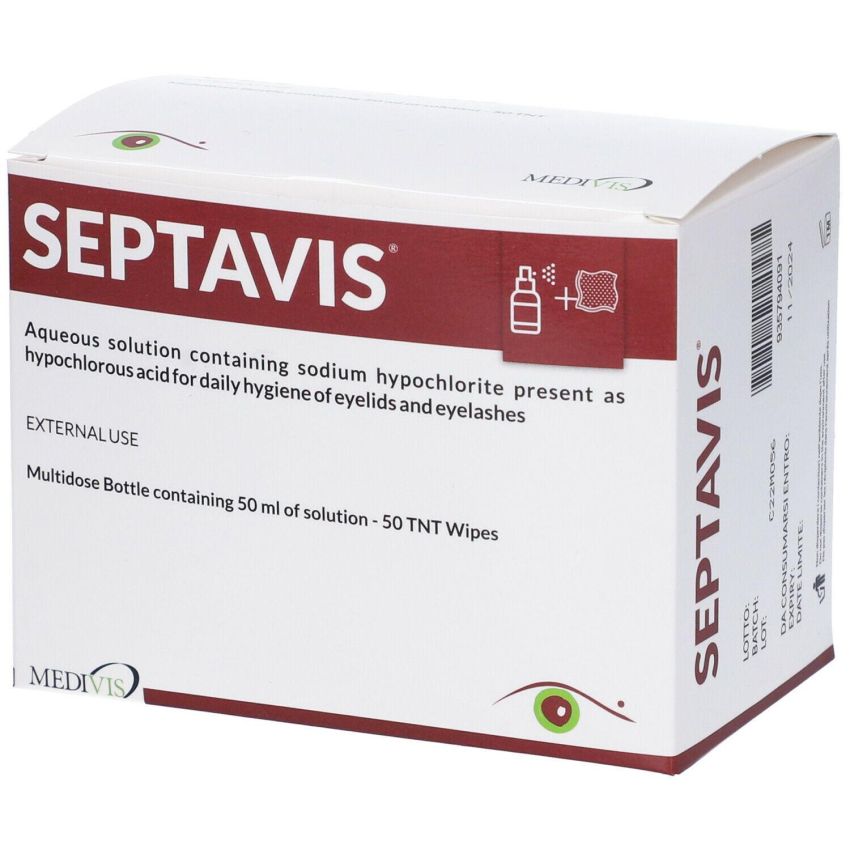 Septavis Disinfettante 50ml con 50 Garze Sterili