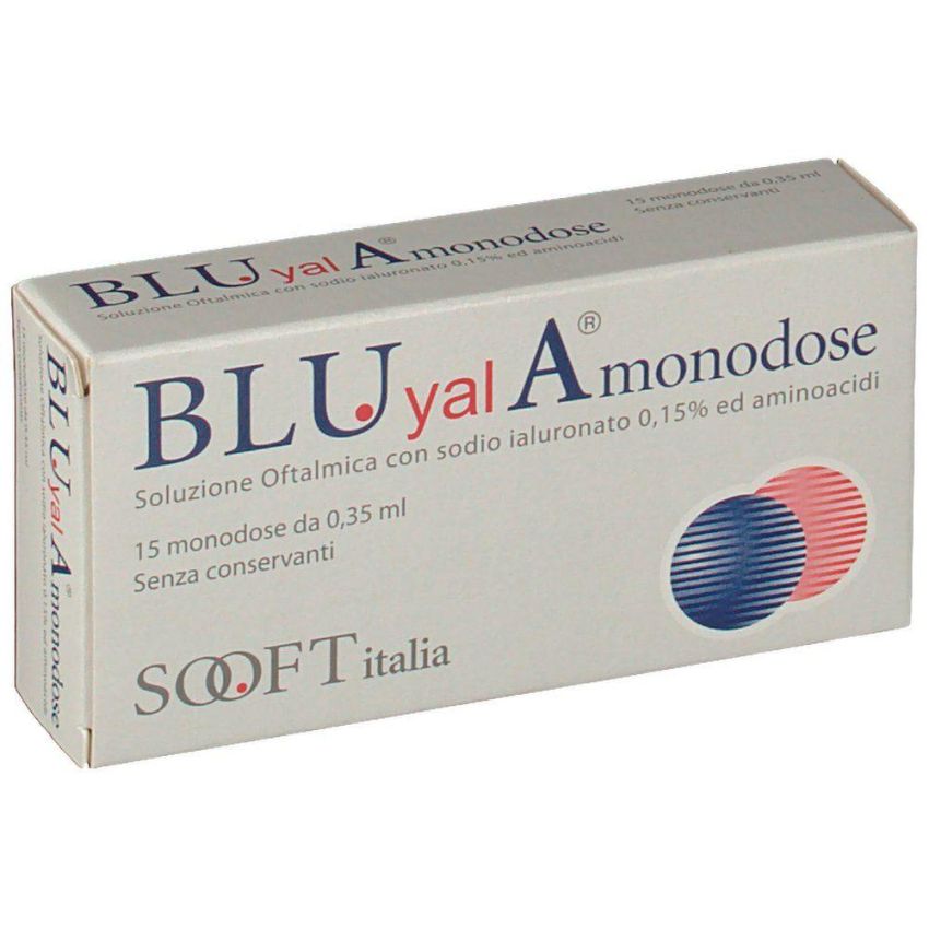 Bluyal Monodose - Gocce Oculari in Flaconcini Singola Dose - 15 Pezzi