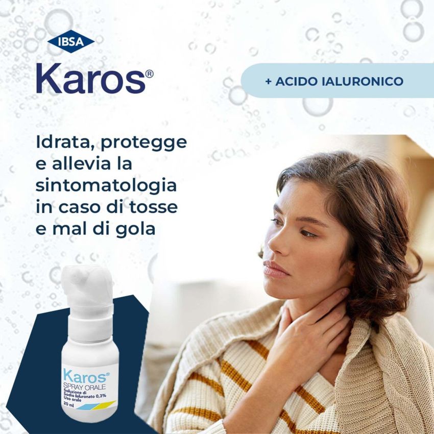 Karos Spray Orale per Lenire il Dolore 0,3% - 20ml