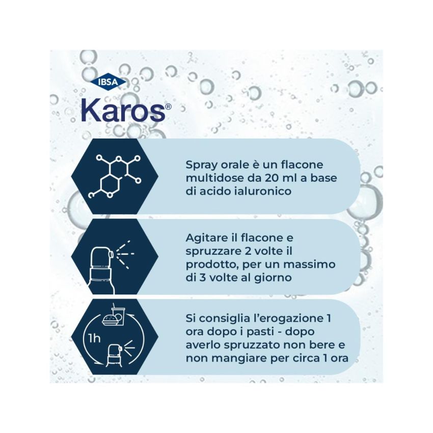 Karos Spray Orale per Lenire il Dolore 0,3% - 20ml