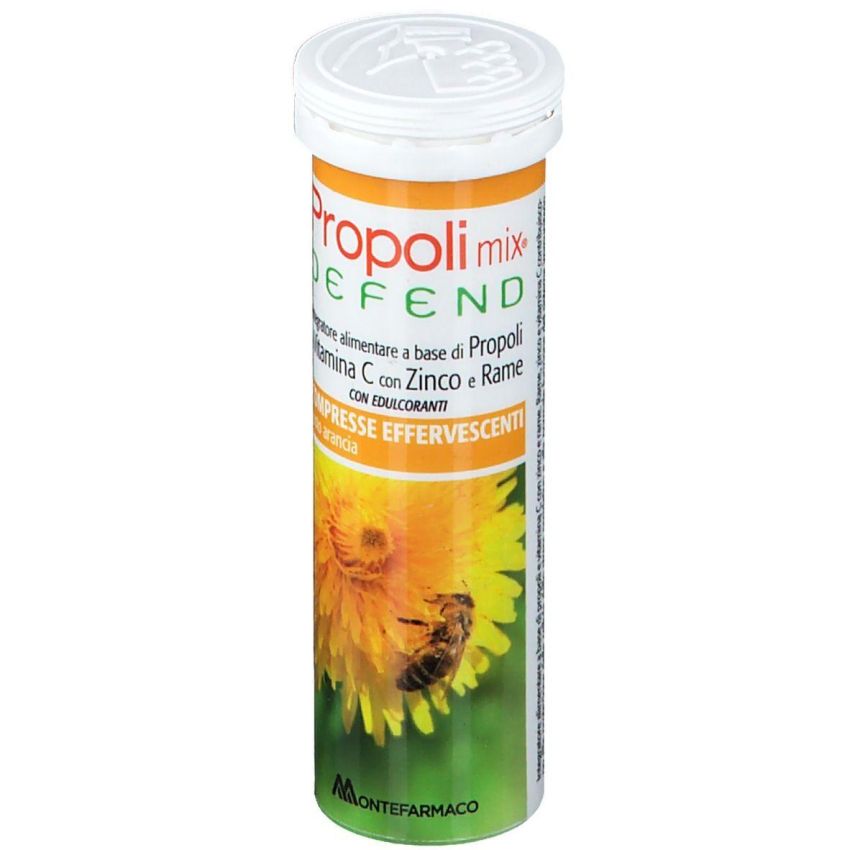 Mix Defend con Propoli - 10 Compresse Effervescenti Sapore Arancia