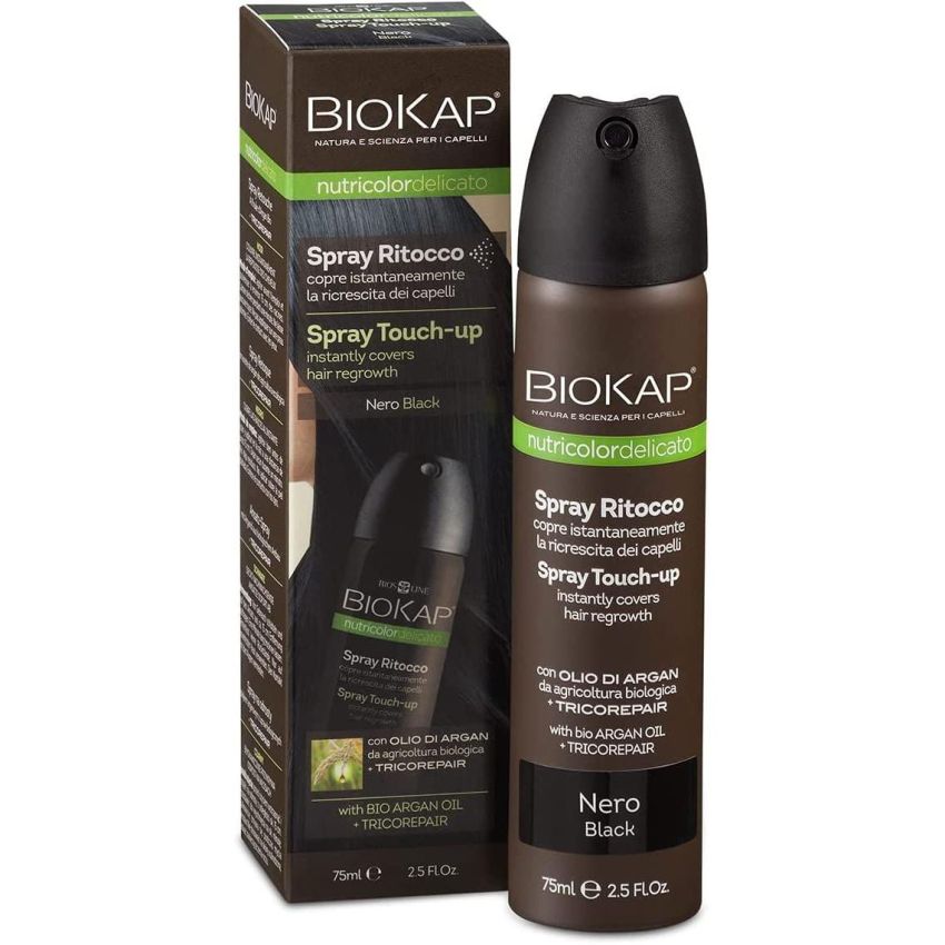 Bios Line Biokap Nutricolor 75ml - Spray Ritocco Colore Nero