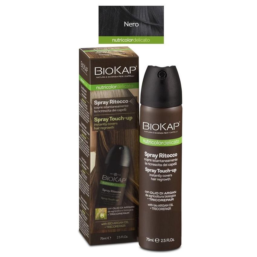 Bios Line Biokap Nutricolor 75ml - Spray Ritocco Colore Nero