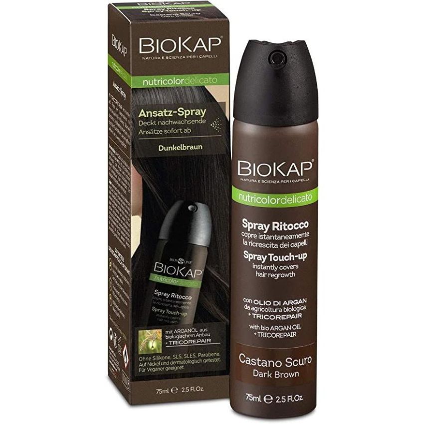 Bios Line Biokap Nutricolor Spray Ritocco 75ml Castano Scuro