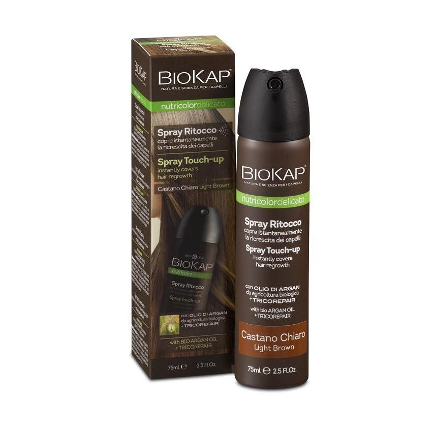 Biokap Nutricolor Delicato Spray Ritocco Colore Castano Chiaro 75ml