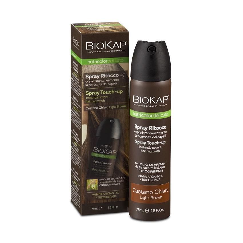 Biokap Nutricolor Delicato Spray Ritocco Colore Castano Chiaro 75ml