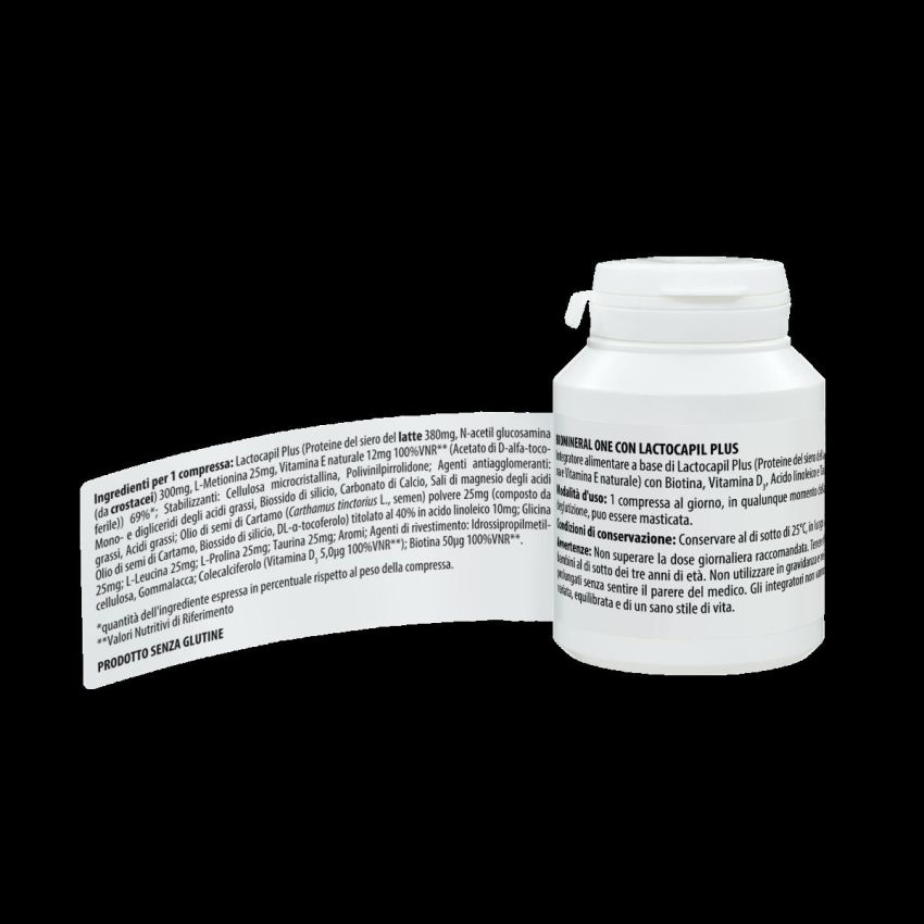 Biomineral One Lacto Plus - Integratore per Capelli, 90 Compresse