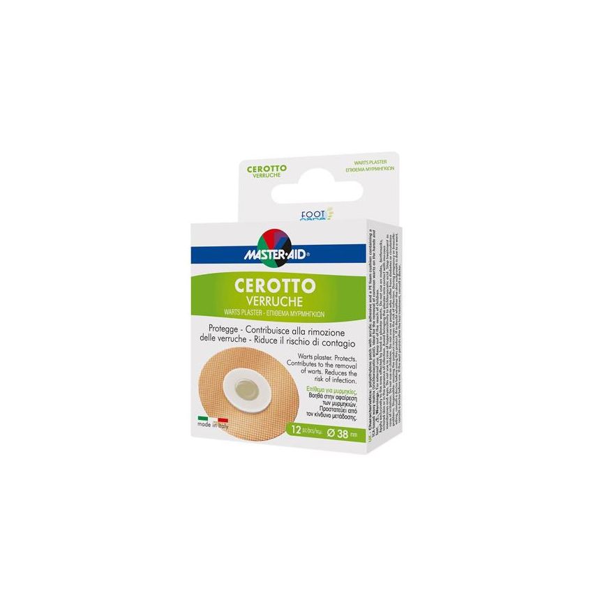 Master Aid Cerotti Anti-Verruche, Confezione da 12 Pezzi