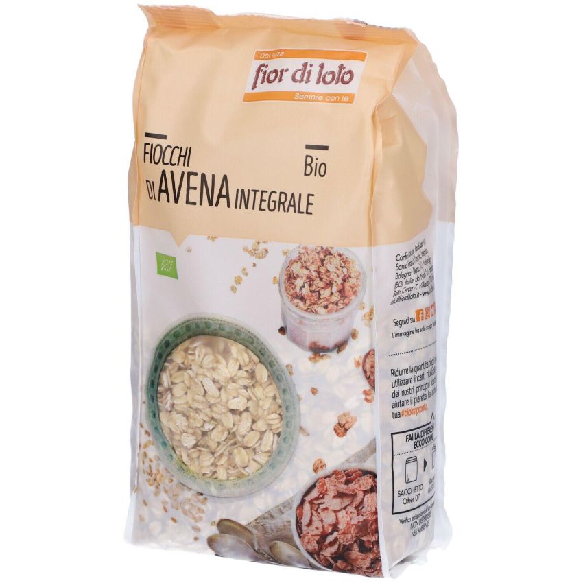 Fiocchi d'Avena Integrali Biologici - Pacco da 500g