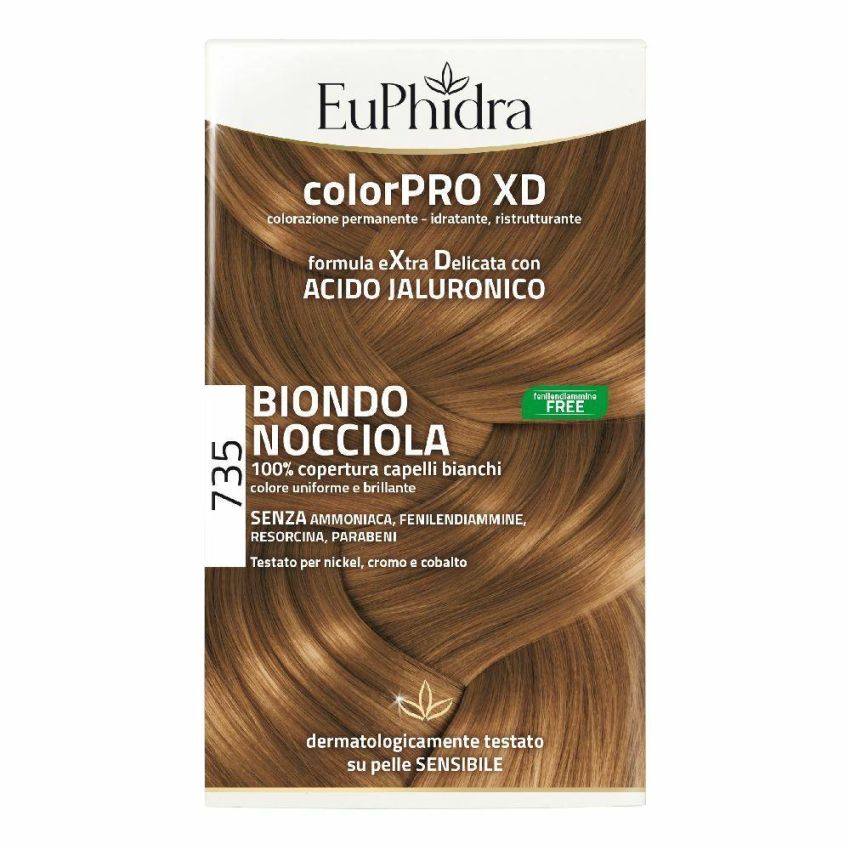 Euphidra ColorPro XD 735 - Tinta per Capelli Biondo Nocciola Extra Durata
