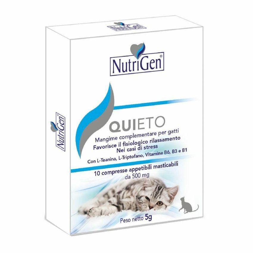 Nutrigen Quieto: Integratore Alimentare per Gatti, 10 Tavolette