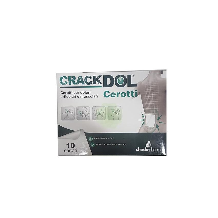 Crackdol Cerotto Antidolore - Pacco da 10 Pezzi