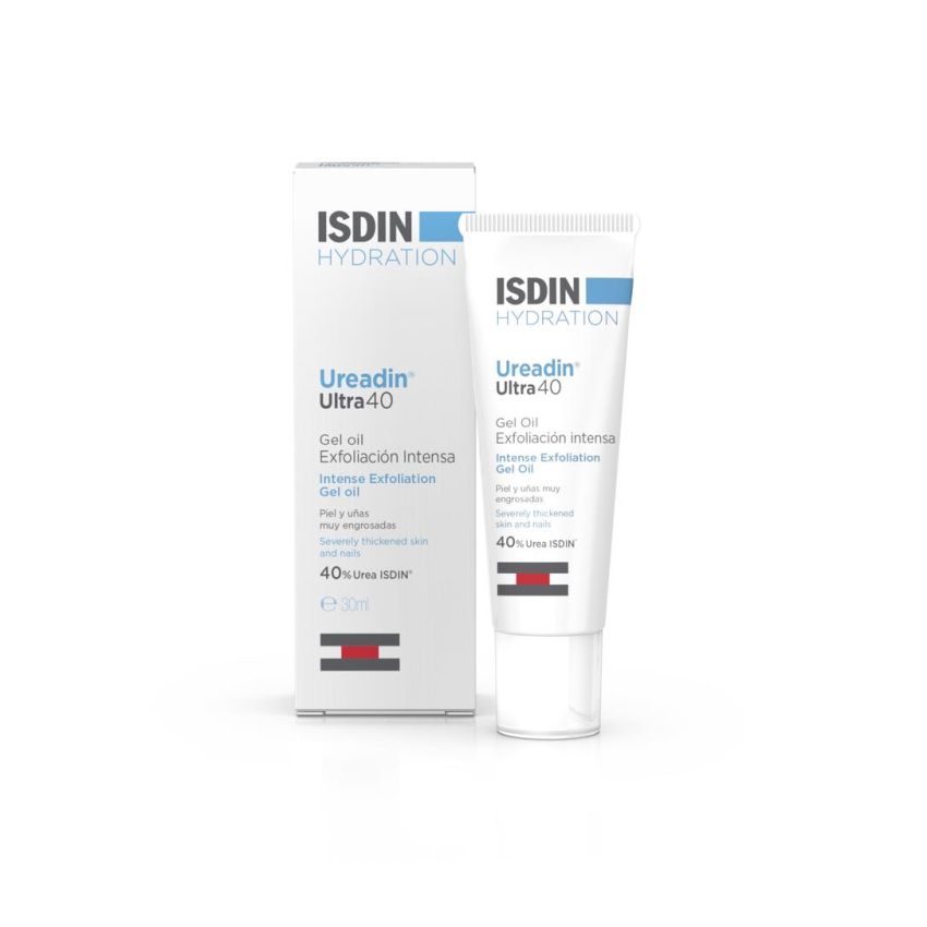 Isdin Ureadin Ultra 40 Gel-Olio Esfoliante per Unghie e Calli, 30ml