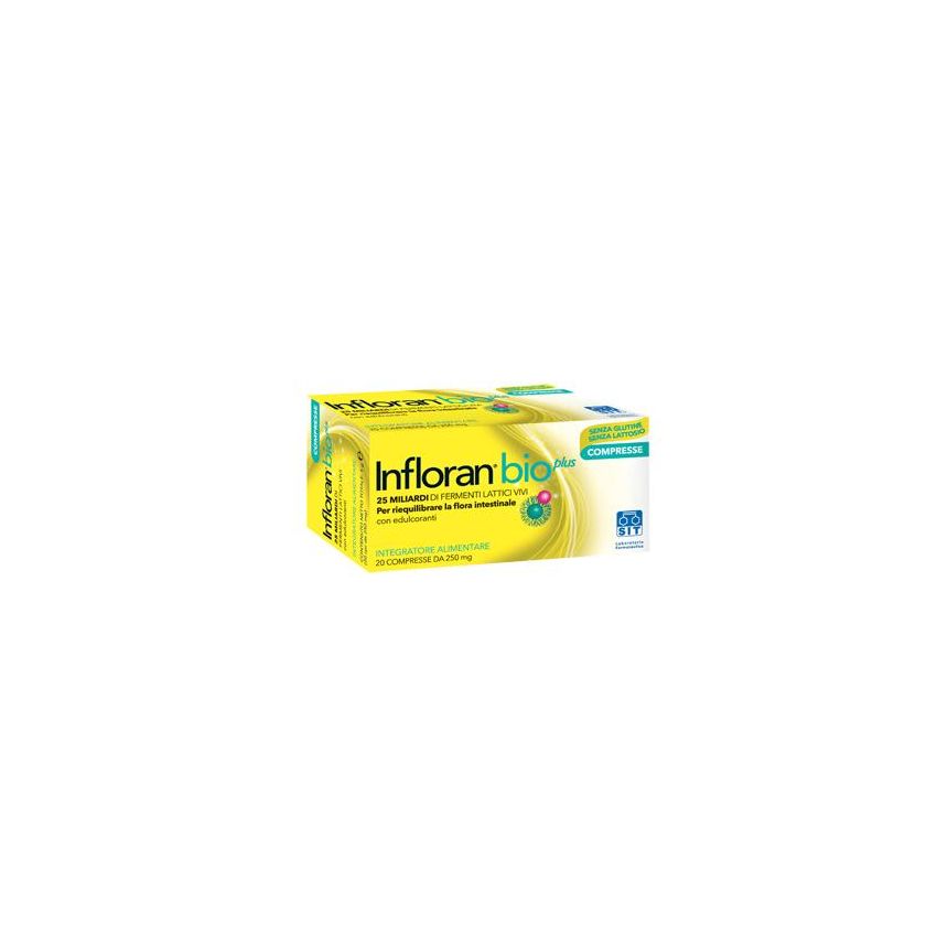 Infloran Bio Plus - Integratore Probiotico 20 Compresse
