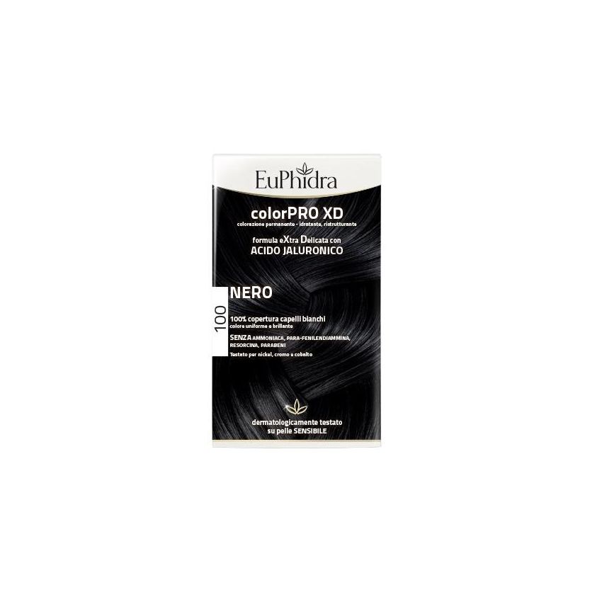 Euphidra Colorpro XD 100 Tinta Intensa per Capelli Nero