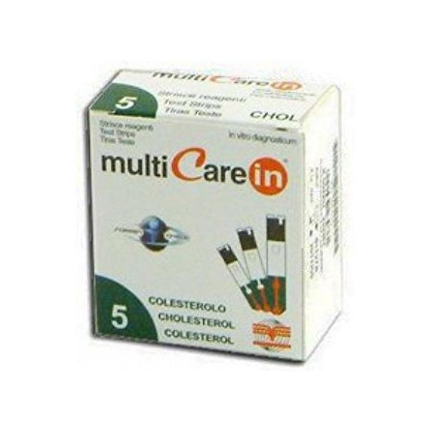 Multicare 5 Strisce per Controllo Colesterolo