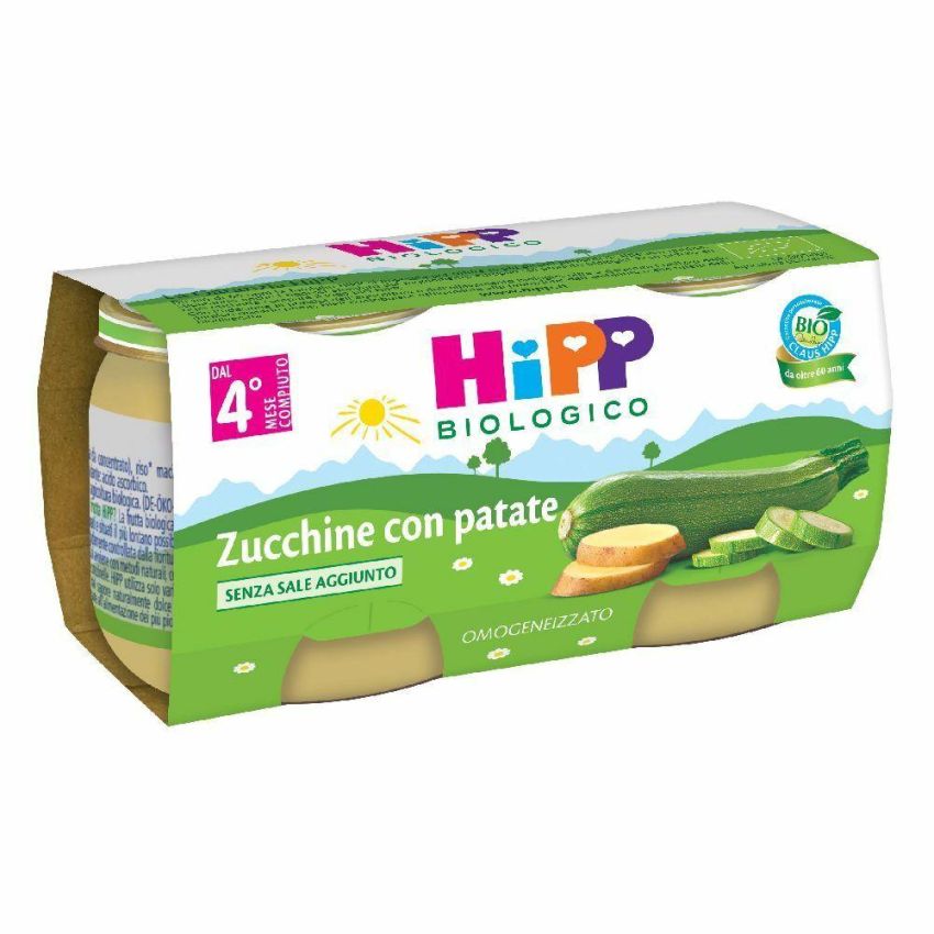 Hipp Bio Omogeneizzato Zucchine Patate 160g (2x80g)