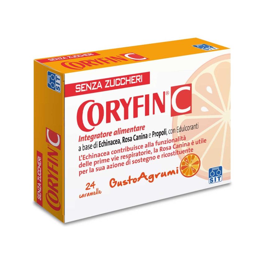 Coryfin C Agrumi Senza Zucchero - Integratore Alimentare 48g