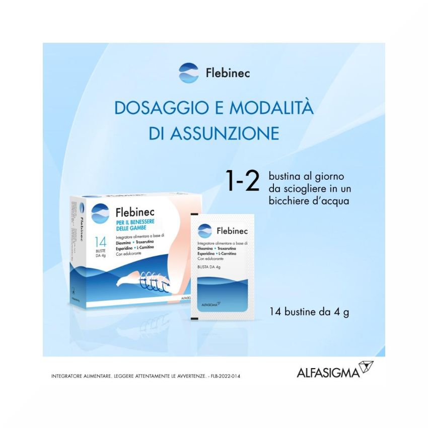 Flebinec Bustine 4.0g - Confezione da 14 Pezzi