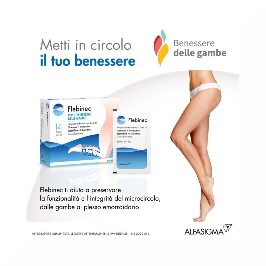 Flebinec Bustine 4.0g - Confezione da 14 Pezzi