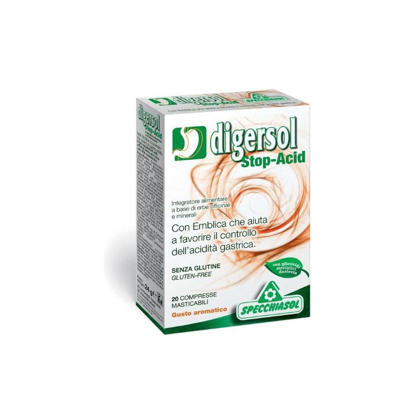 Digersol Stop-Acid: 20 Compresse per il Controllo dell'Acidità