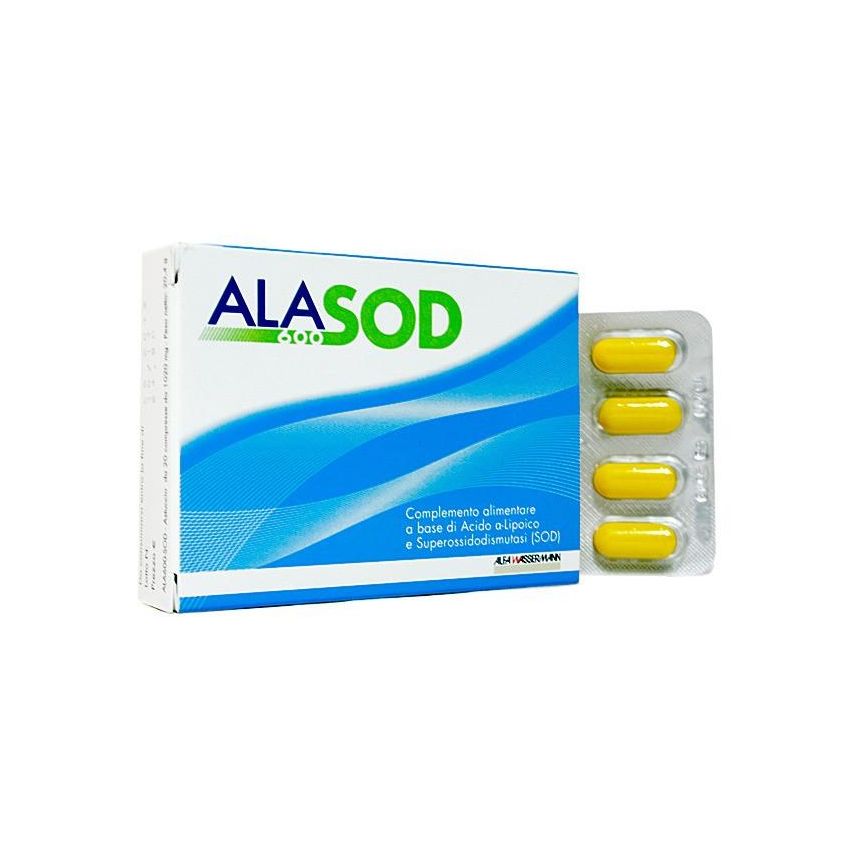 AlaSod - Integratore Antiossidante, 20 Compresse