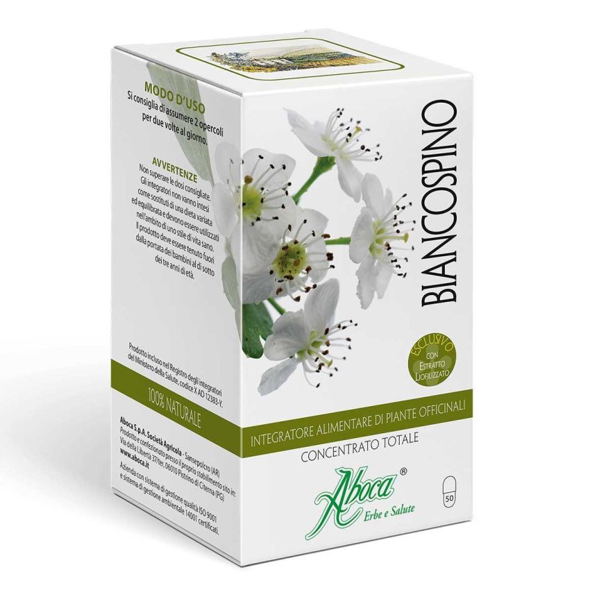 Aboca Biancospino: Opercoli Concentrati da 50 Pezzi