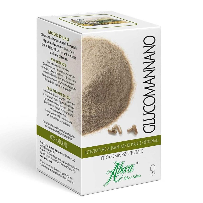 Aboca Glucomannano 50 Capsule - Complesso Fitoterapico Naturale