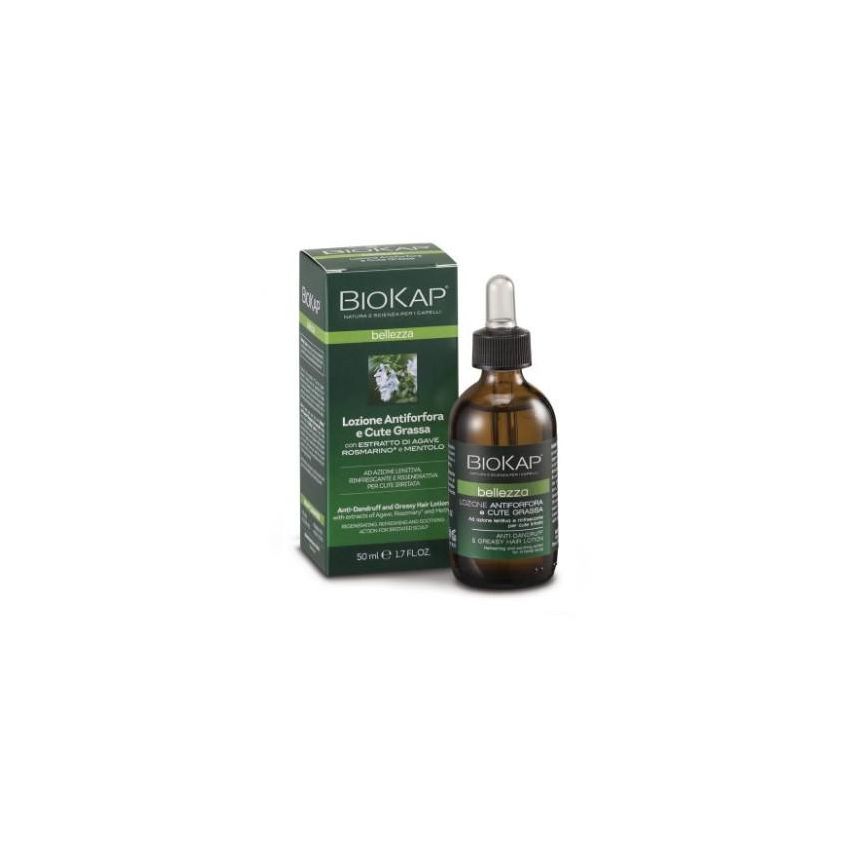 Biokap Lozione Antiforfora per Capelli Grassi, 50ml