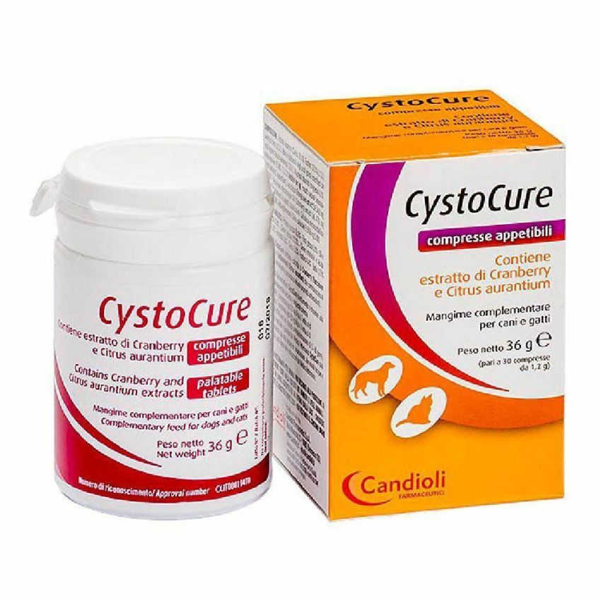 Cystocure Integratore Alimentare per Cani e Gatti - 30 Compresse